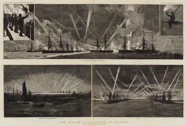 Die Jubiläums-Flottenparade in Spithead